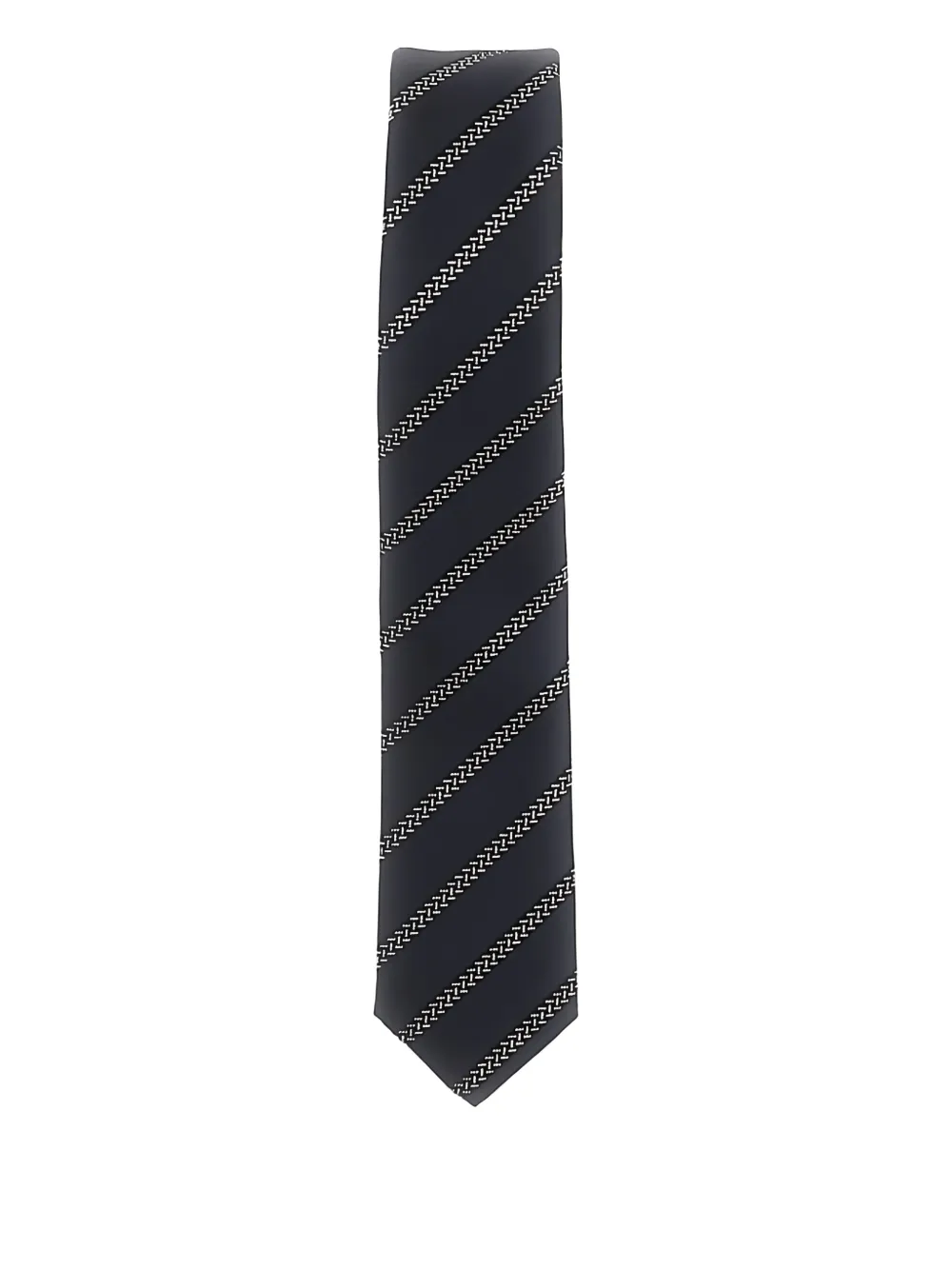 Emporio Armani patterned-jacquard tie - Blu