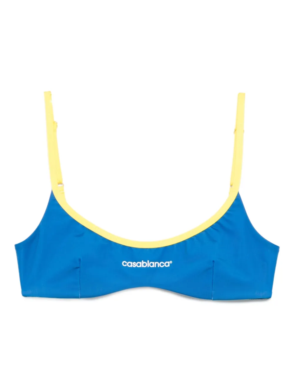 Casablanca contrast-band bikini top Blauw