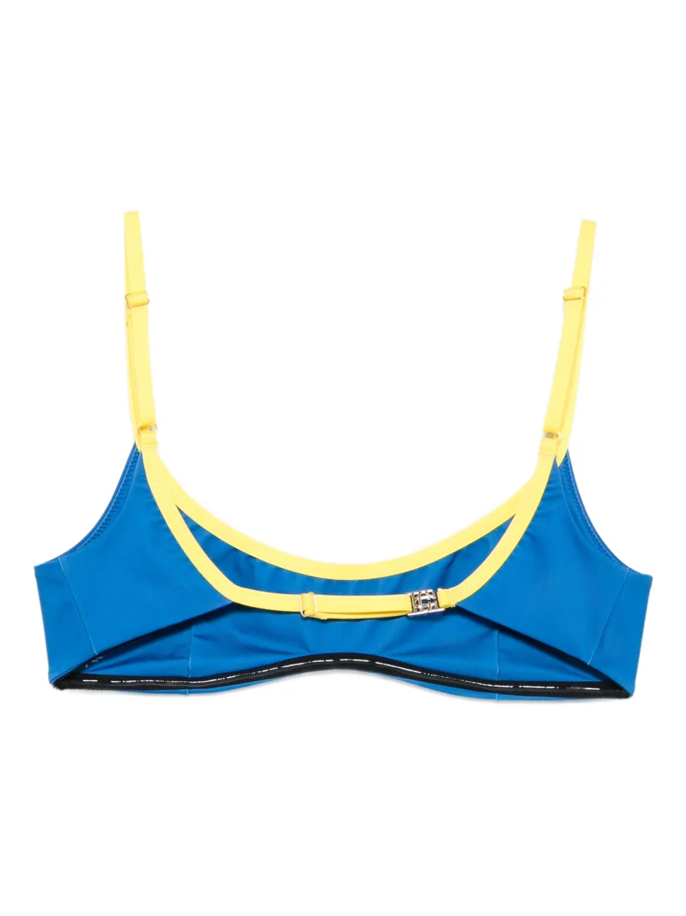 Casablanca contrast-band bikini top Blauw