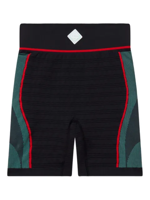 Casablanca ribbed panelled cycling shorts