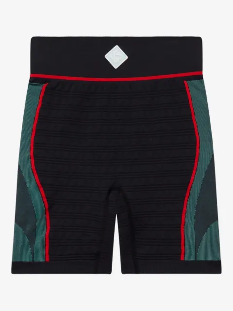 Casablanca ribbed panelled cycling shorts