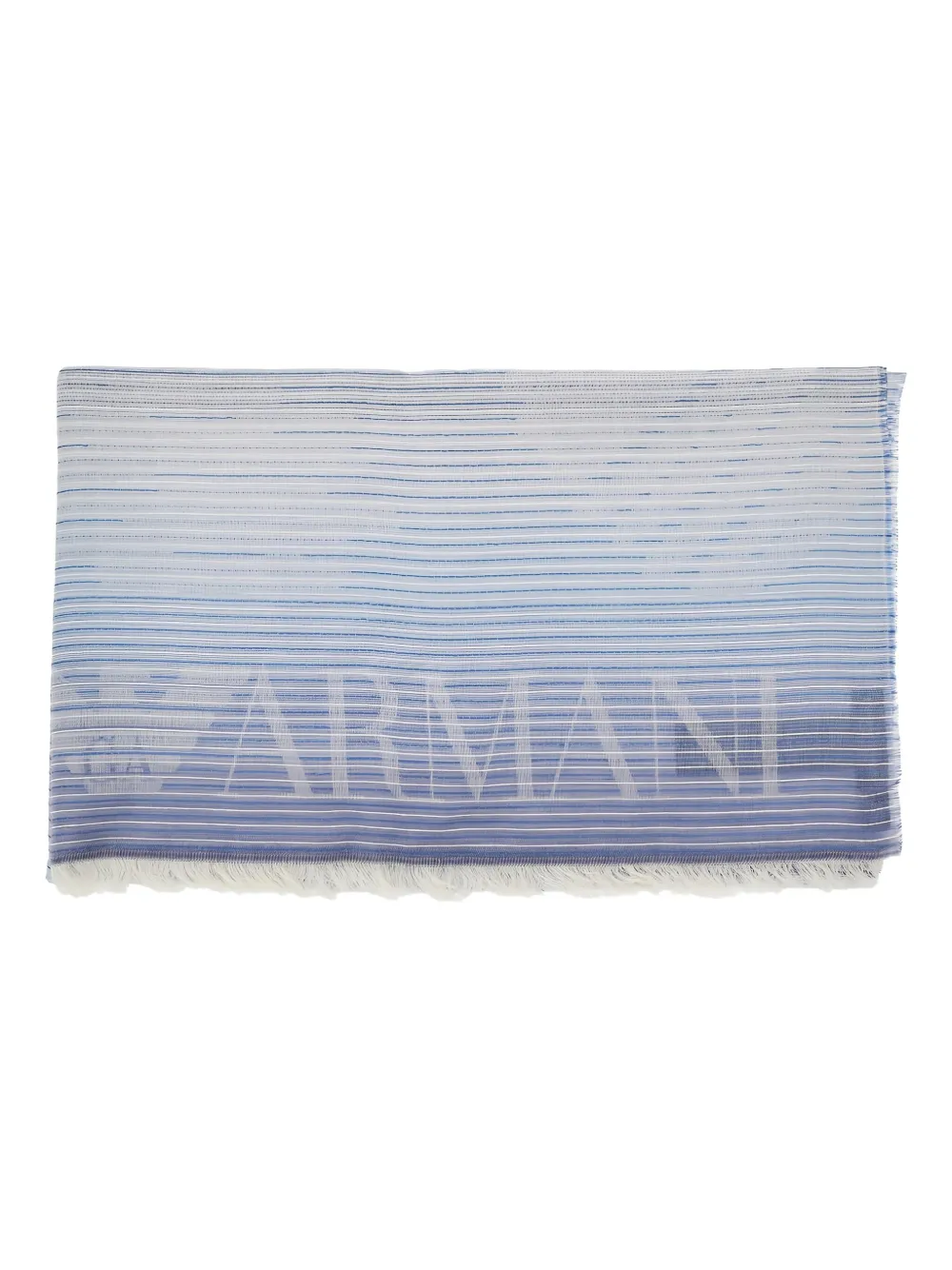 Emporio Armani cotton-blend scarf - ブルー Emporio Armani cotton-blend scarf - ブルー