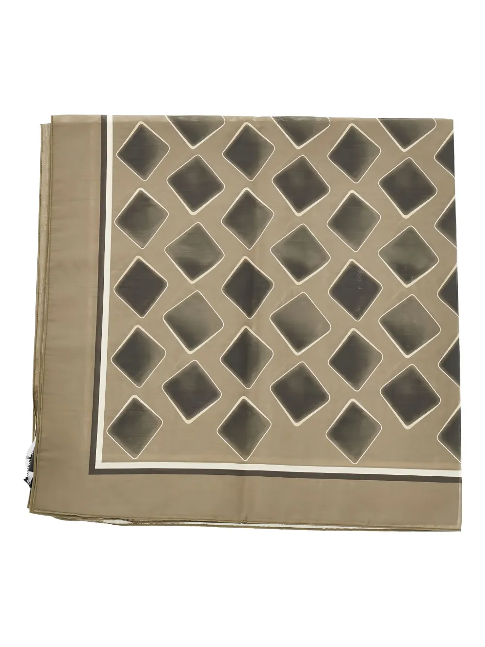 Emporio Armani printed scarf - Beige