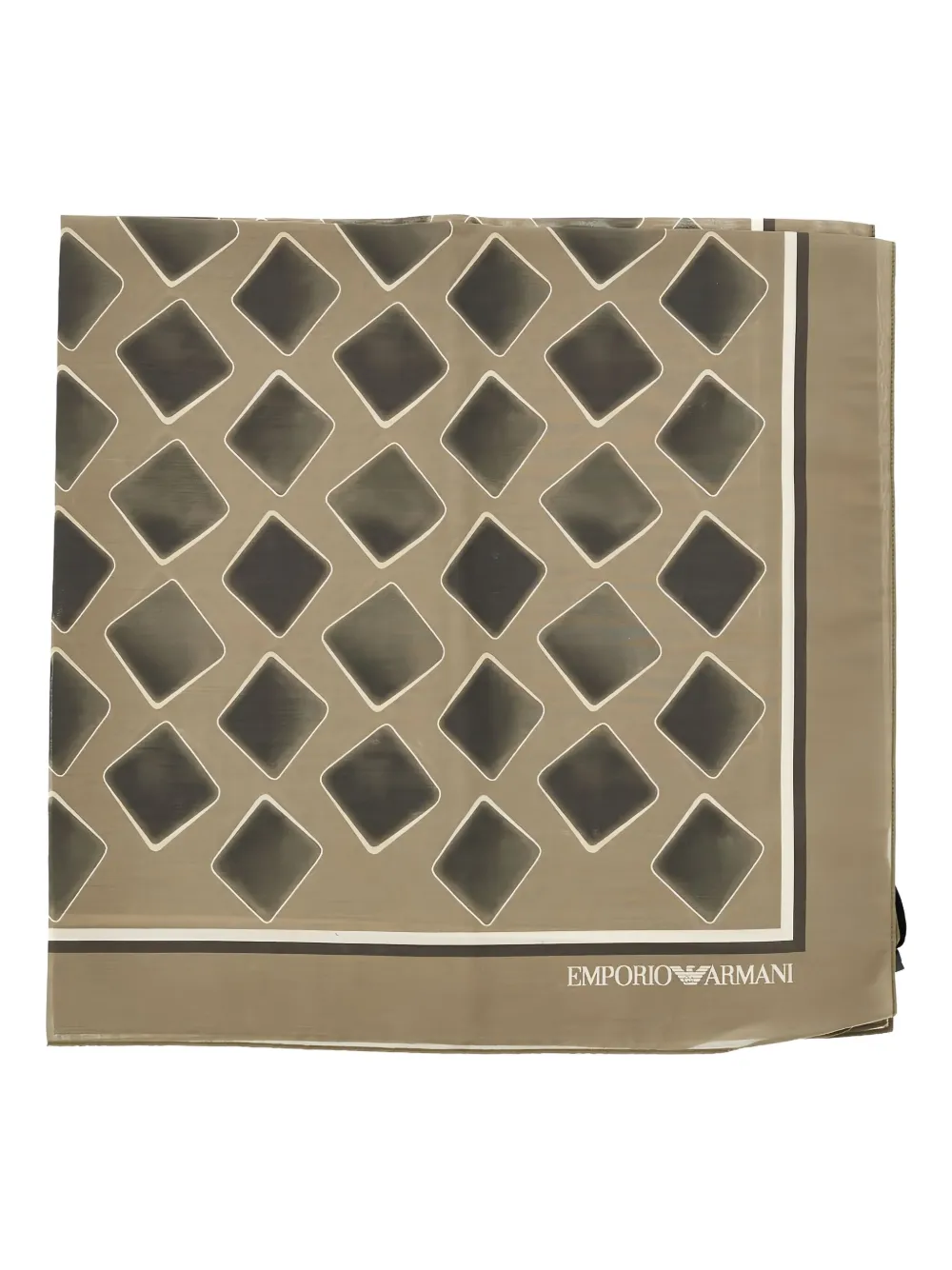Emporio Armani Sjaal met print Beige