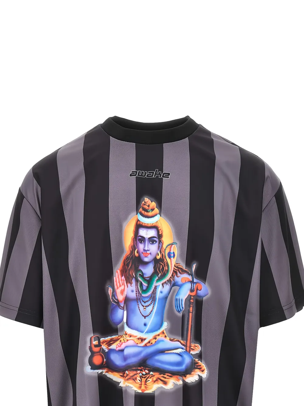 Awake NY printed T-shirt - Zwart