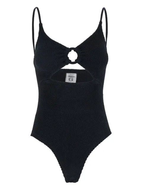 Hunza G カットアウト ワンピース水着