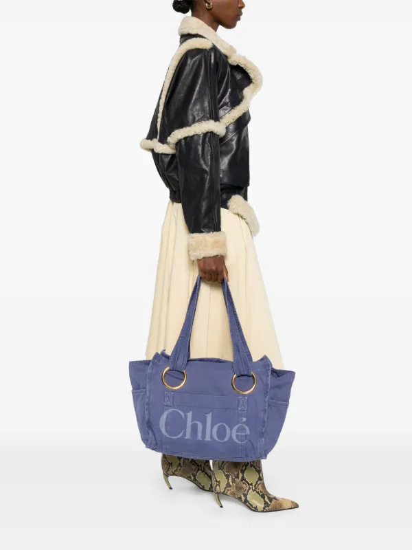 ＊Chloe＊ コットン製 Chloe Plageトートバッグ 関税・送料込み Chloé Large Chloé Plage Tote Bag In Jacquard Terry | Chloé US