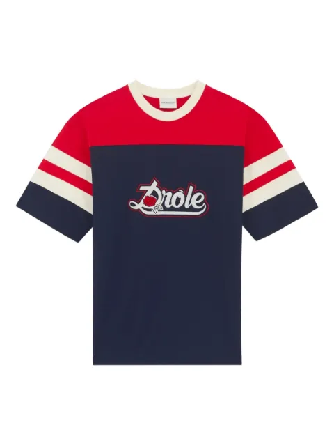 Drôle De Monsieur haut rayé à logo brodé