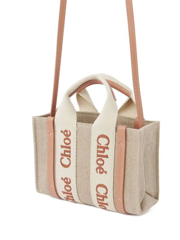 Chloé Mini Woody Tote Bag | Neutrals | FARFETCH