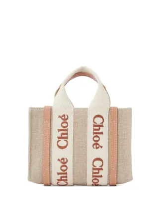 Chloé Mini Woody Tote Bag | Neutrals | FARFETCH