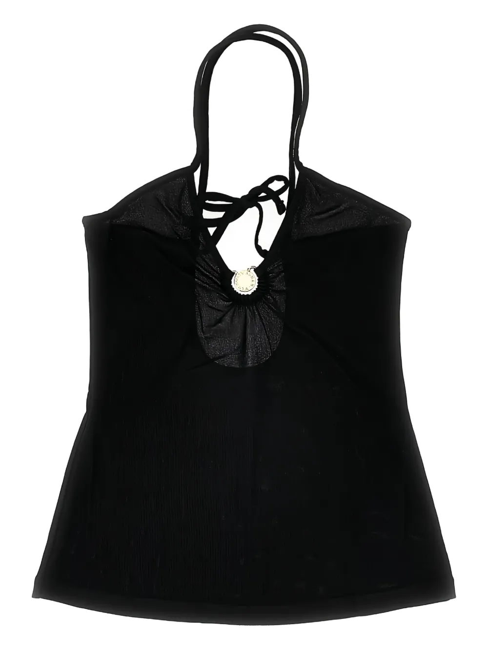 Emporio Armani logo-plaque top Zwart