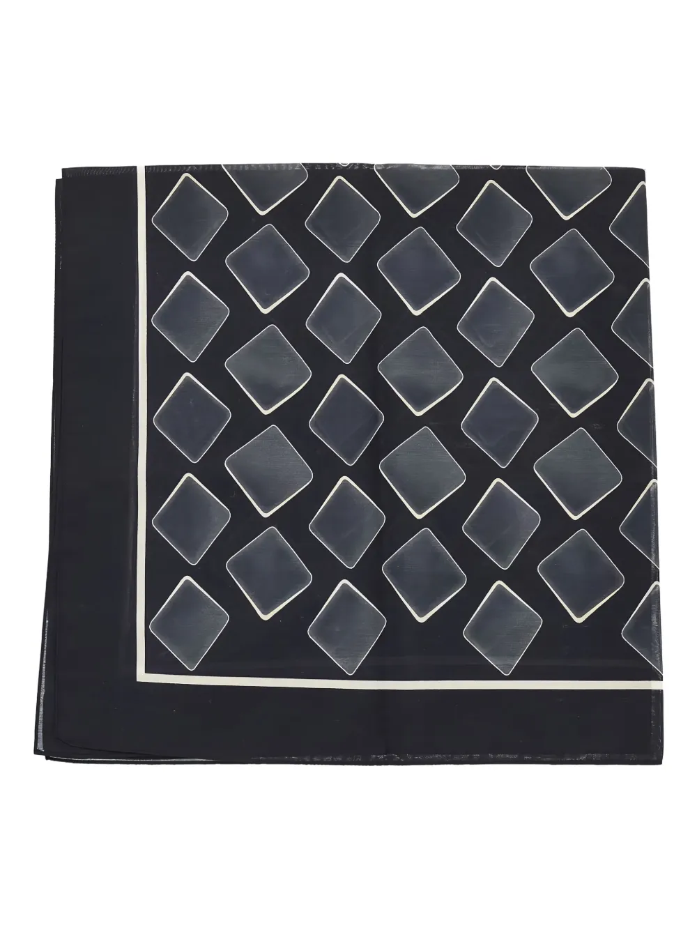 Emporio Armani graphic-print foulard - Blauw