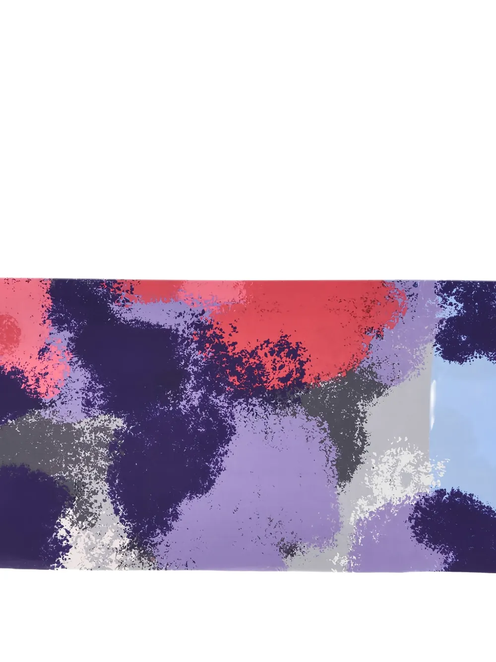 Emporio Armani abstract-print foulard - Blauw
