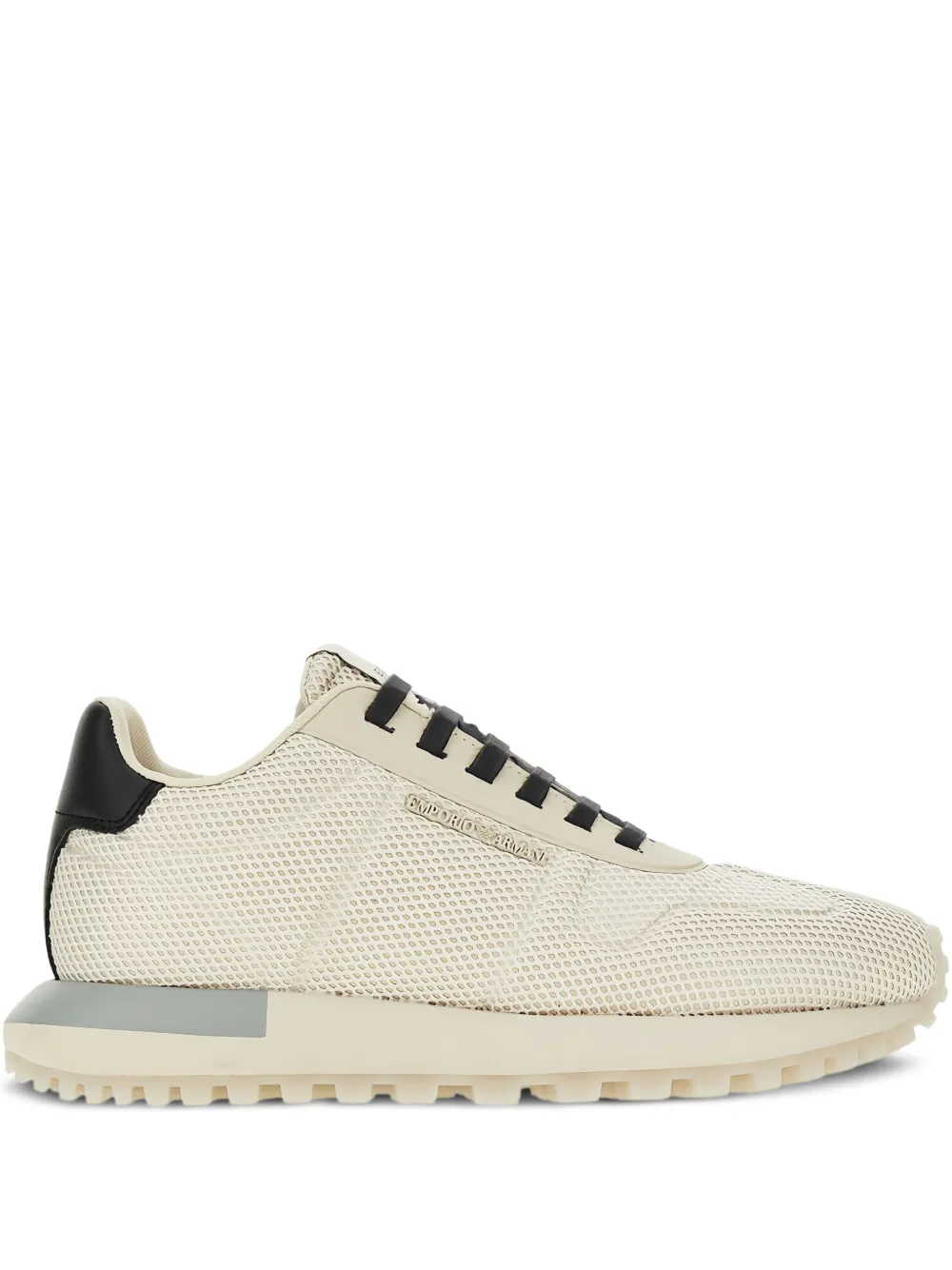 Emporio Armani mesh sneakers Neutrals
