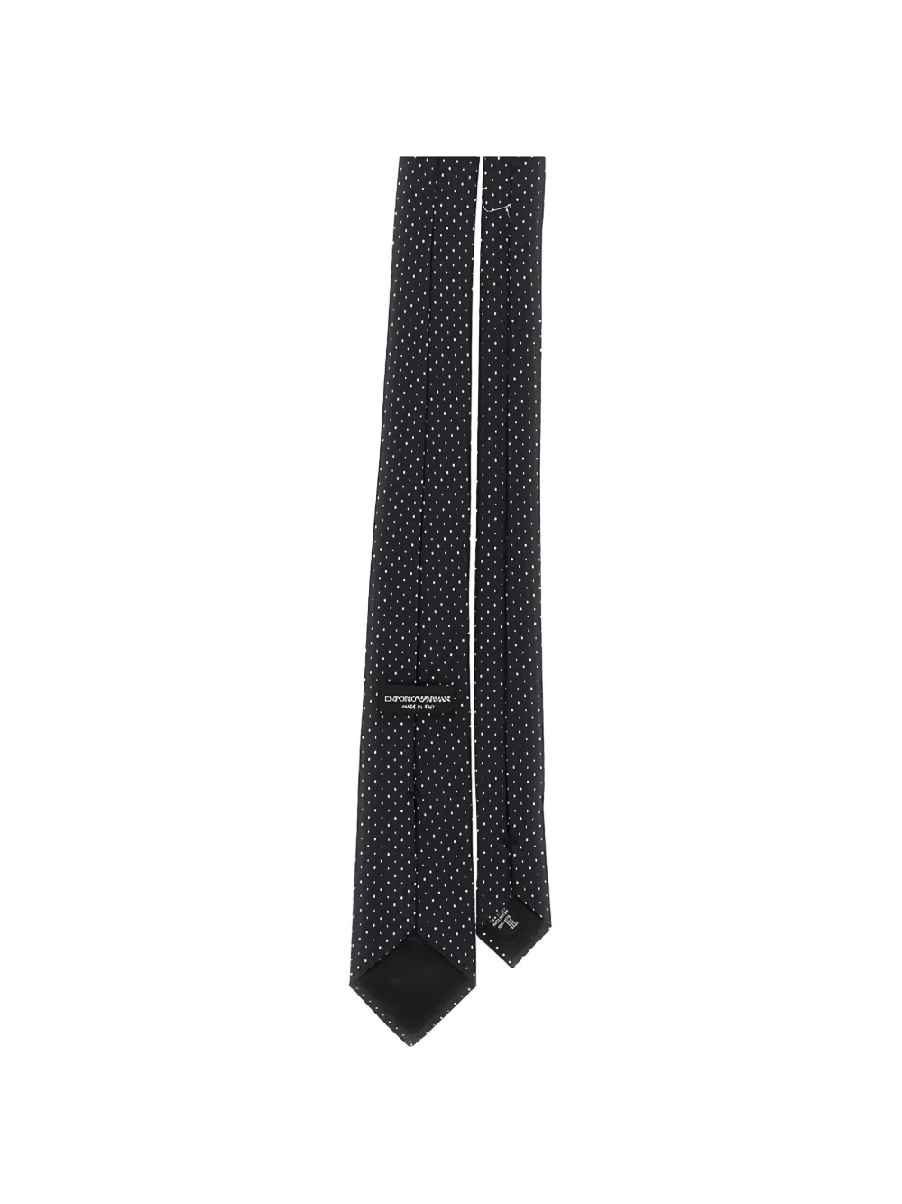 Emporio Armani patterned-jacquard tie - Zwart