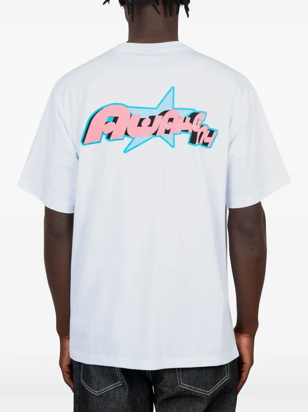 Awake NY Katoenen T-shirt Wit