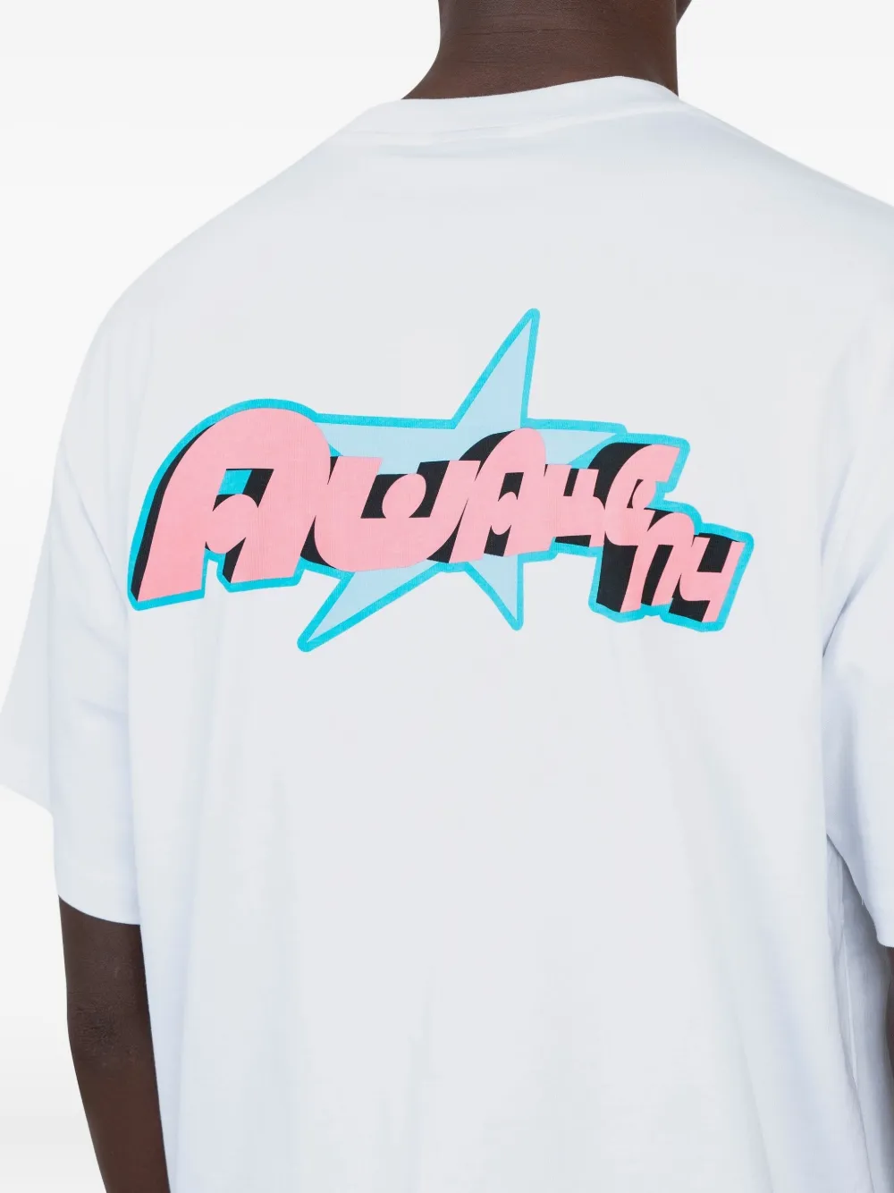 Awake NY Katoenen T-shirt Wit