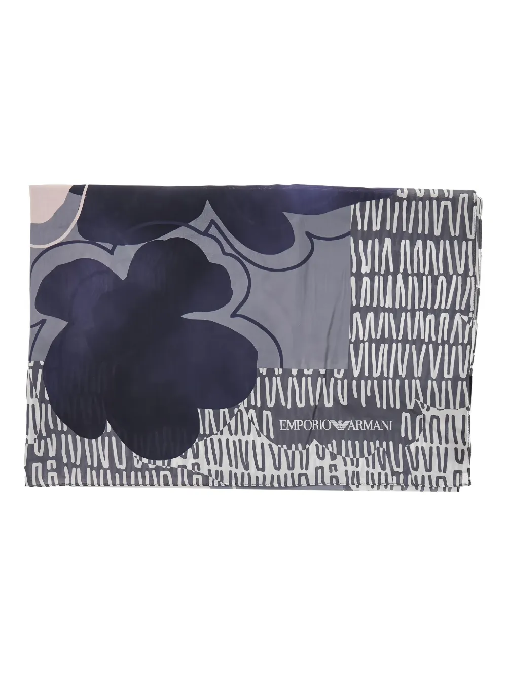 Emporio Armani Zijden sjaal Blauw