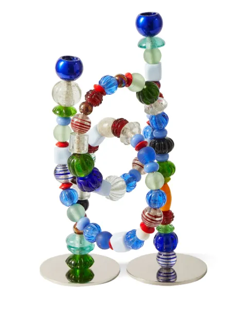 POLSPOTTEN beads candle holder (38cm x 33cm)