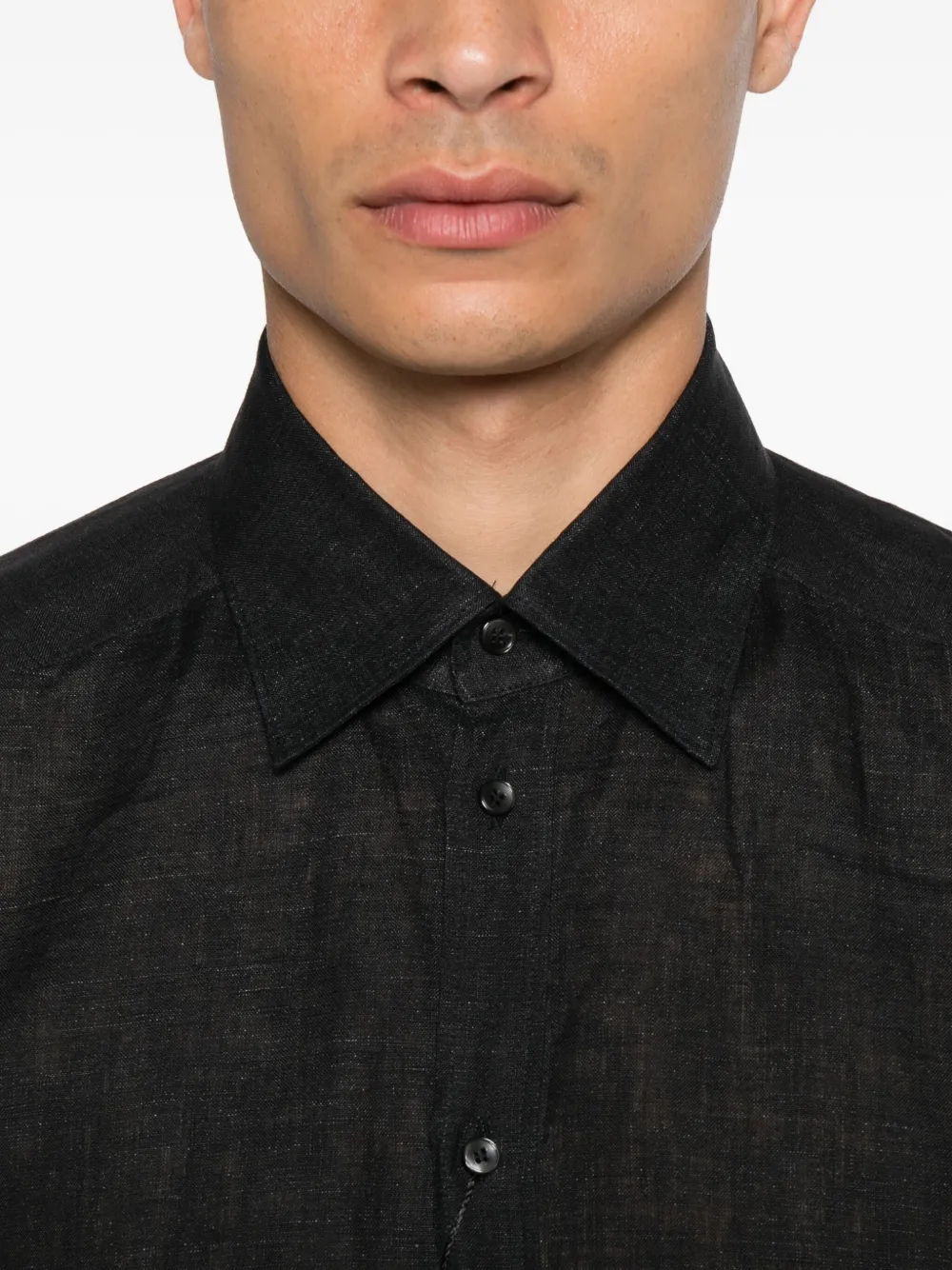 Dolce & Gabbana Overhemd met logodetail Zwart