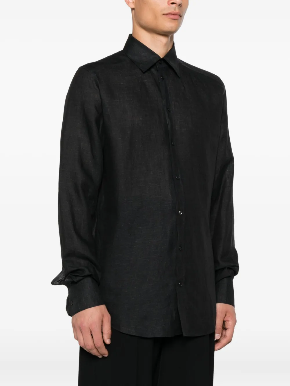 Dolce & Gabbana Overhemd met logodetail Zwart