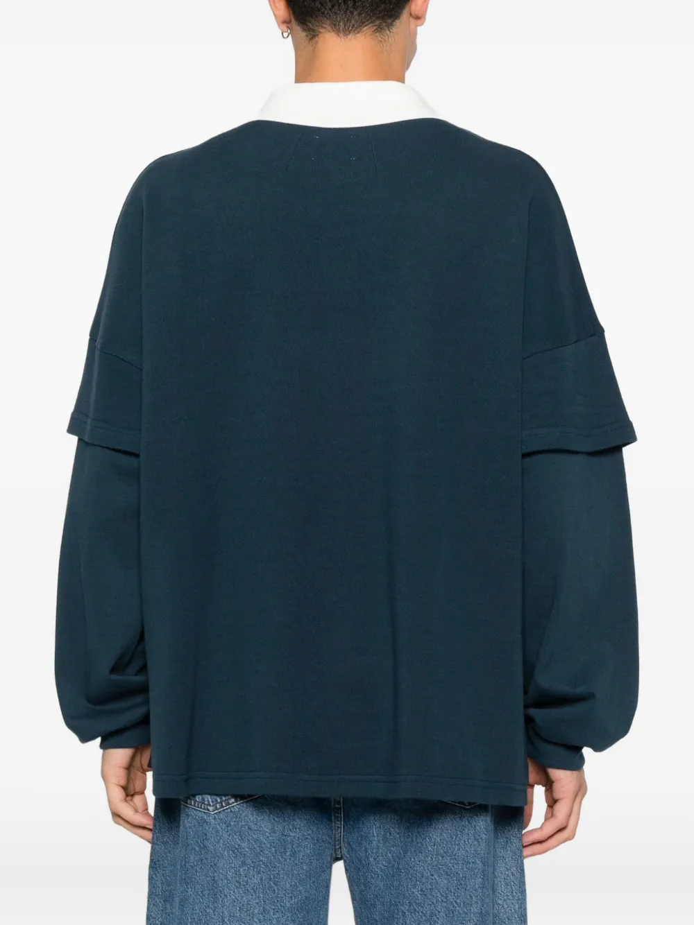 RHUDE Poloshirt verfraaid met logo Blauw
