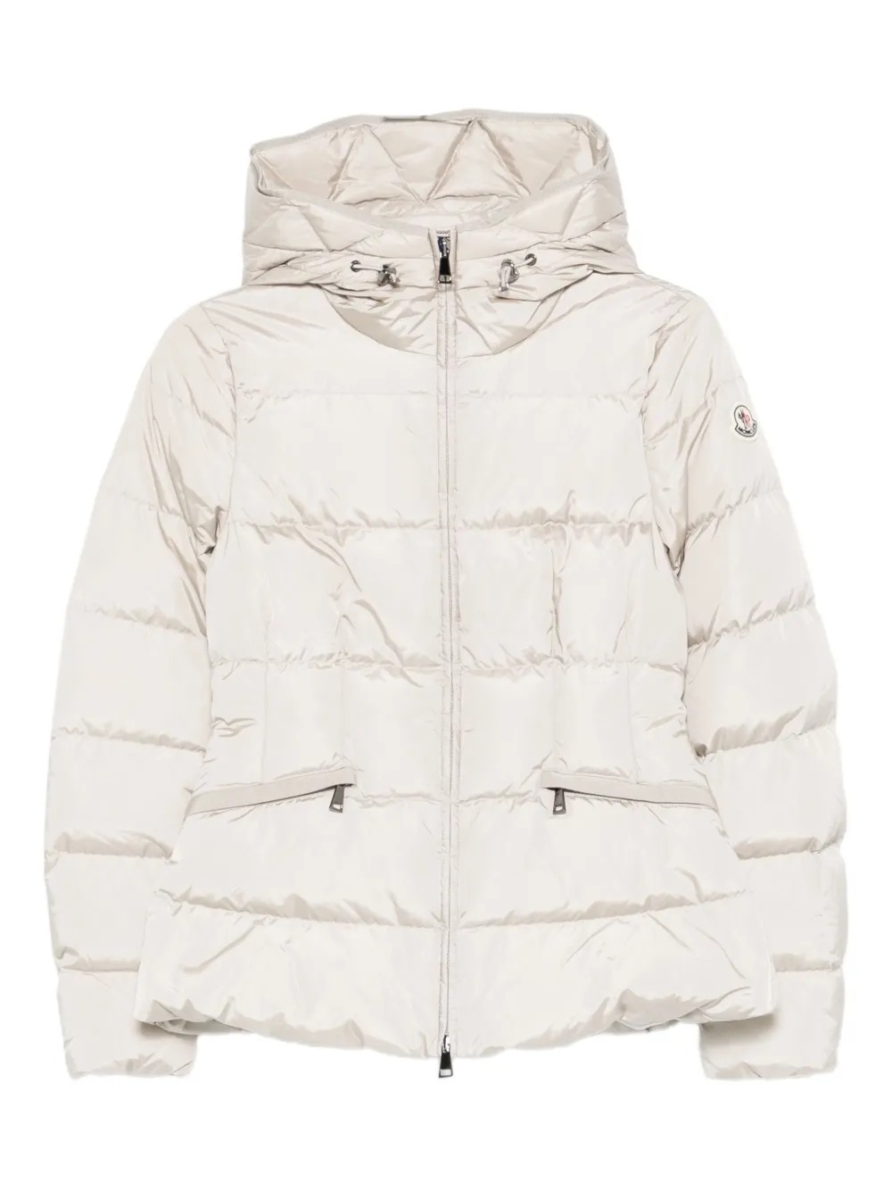 Moncler Avoce hooded quilted jacket Beige