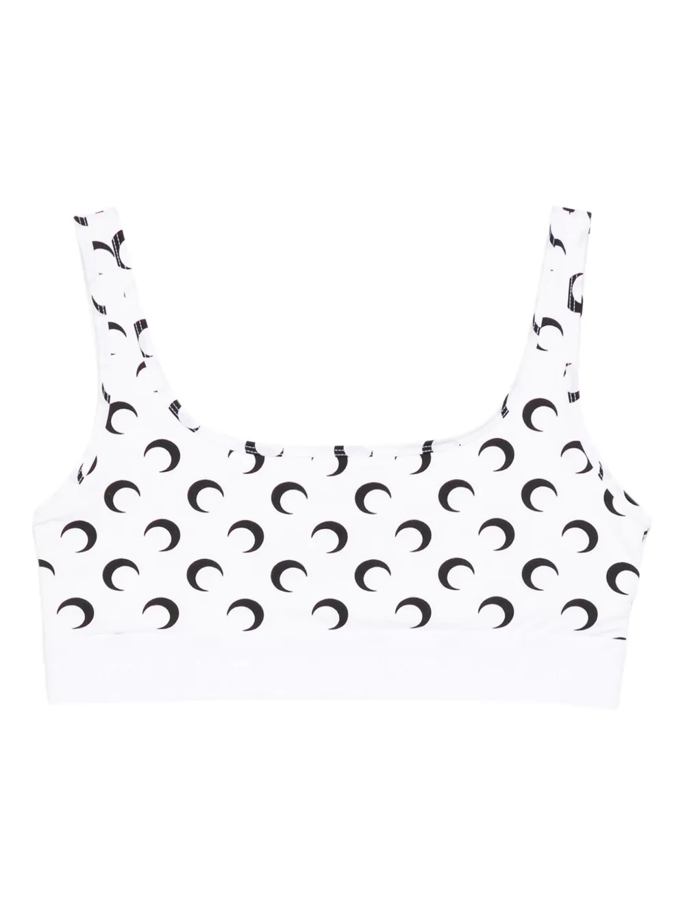 Marine Serre moon-print top - Bianco