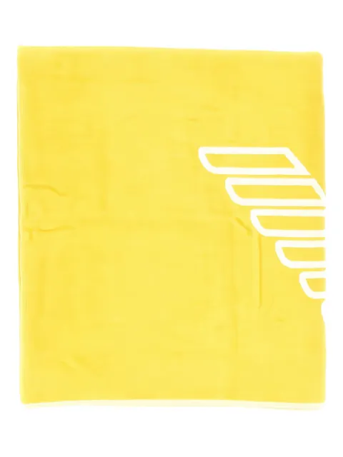 Emporio Armani Eagle-motif beach towel