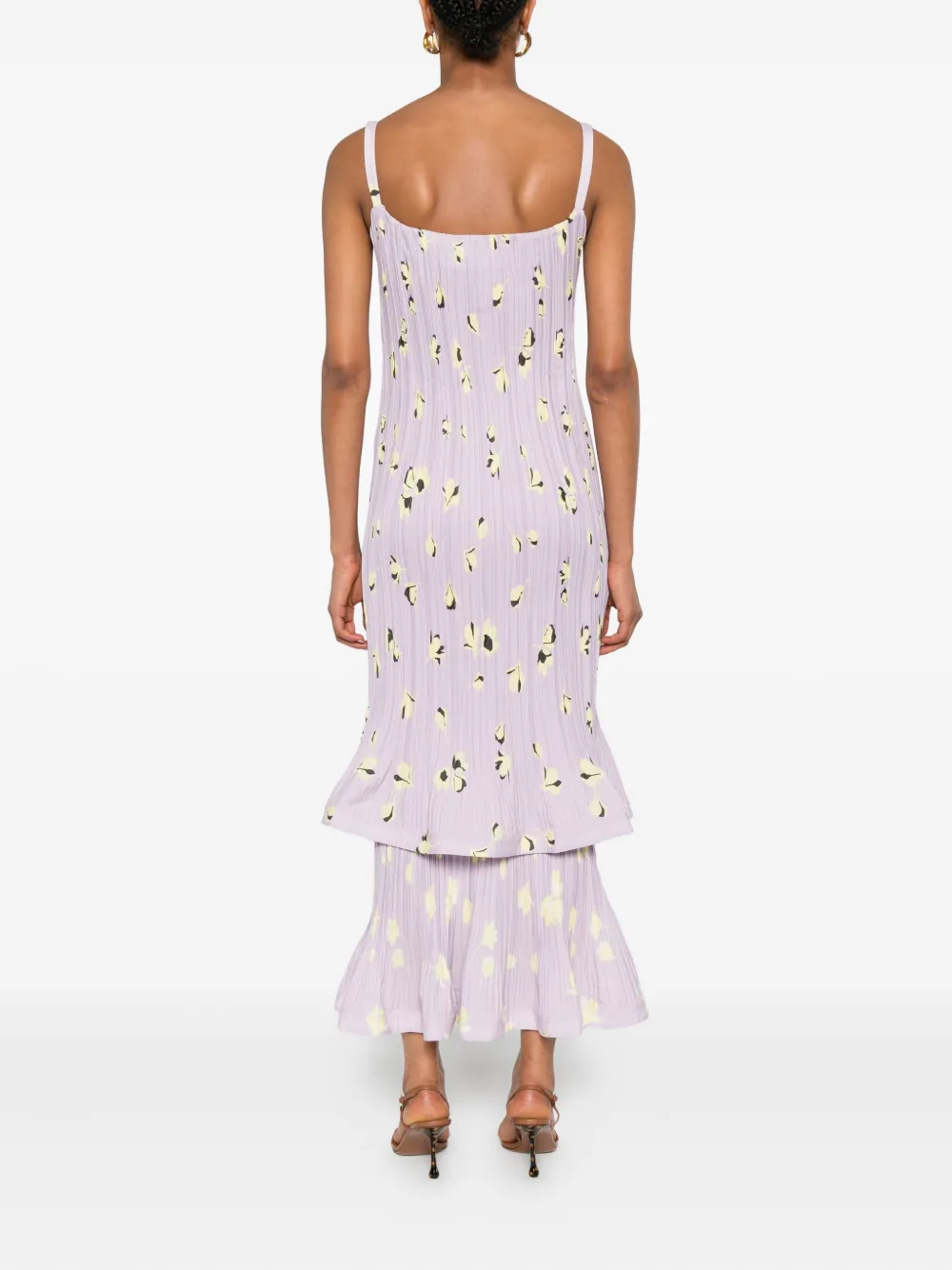 Self-Portrait floral-print dress Paars