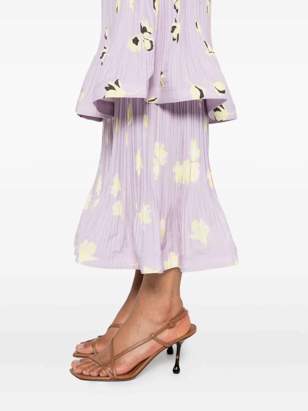 Self-Portrait floral-print dress Paars