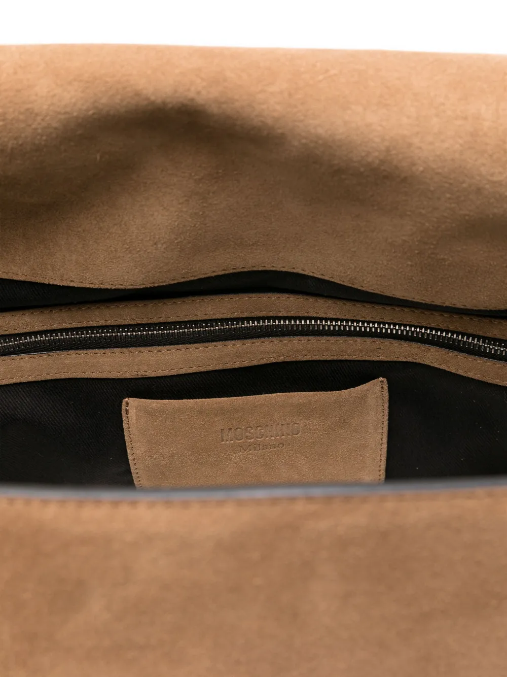Moschino Kalfsleren shopper met ceintuur Bruin