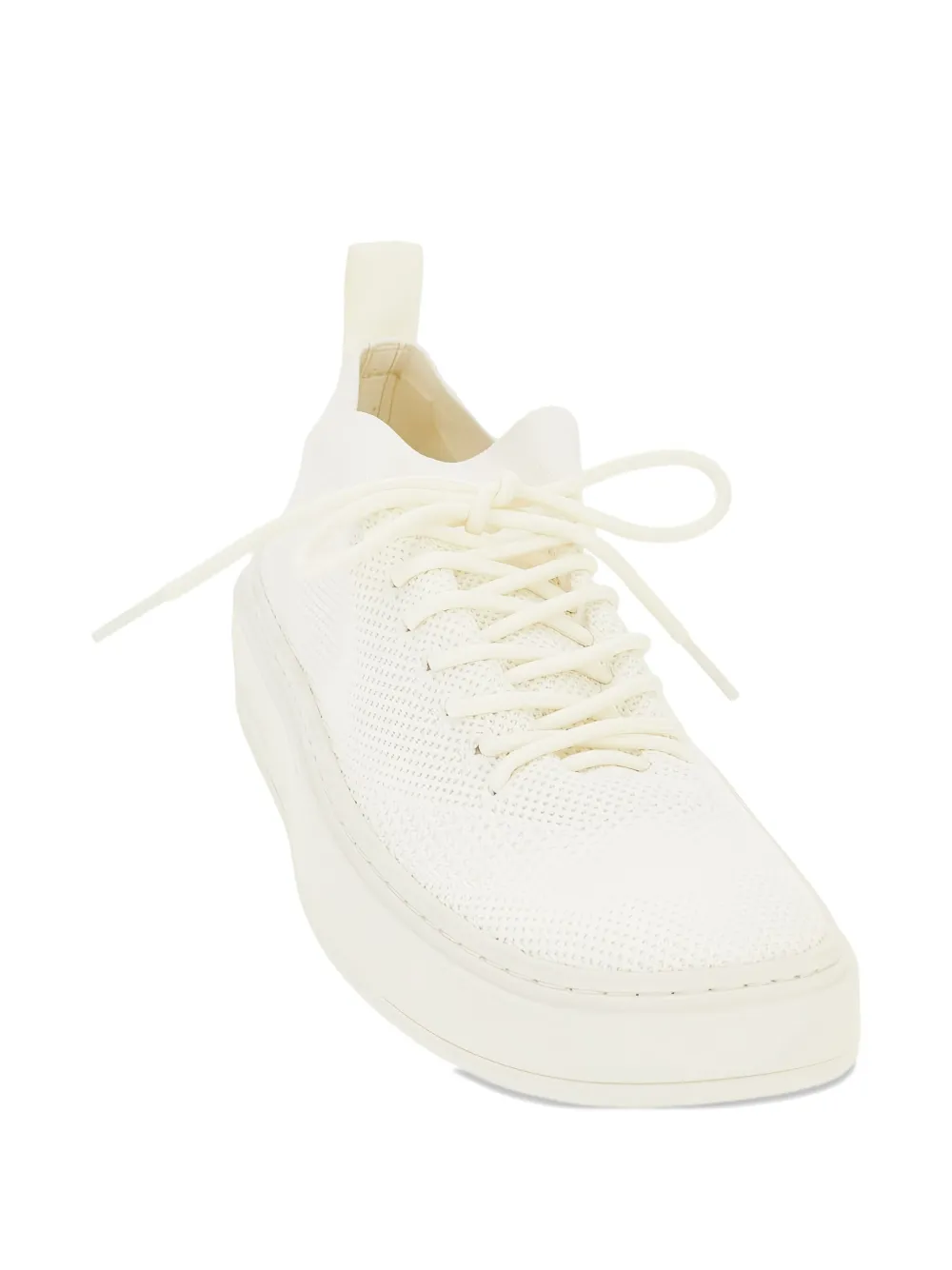 Emporio Armani knitted sneakers White