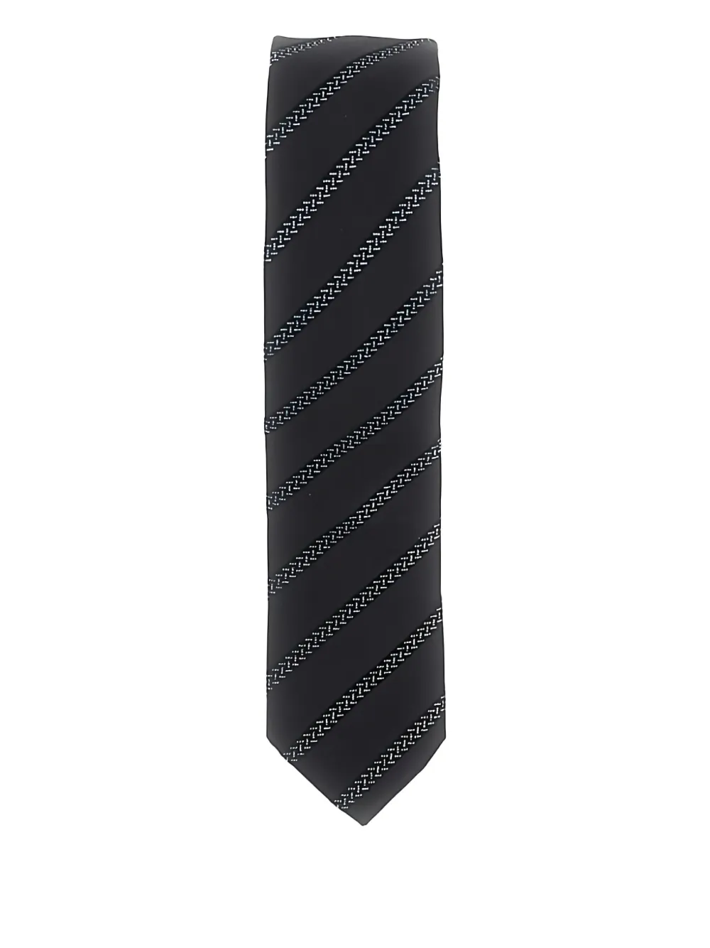 Emporio Armani diagonal-stripes tie Zwart