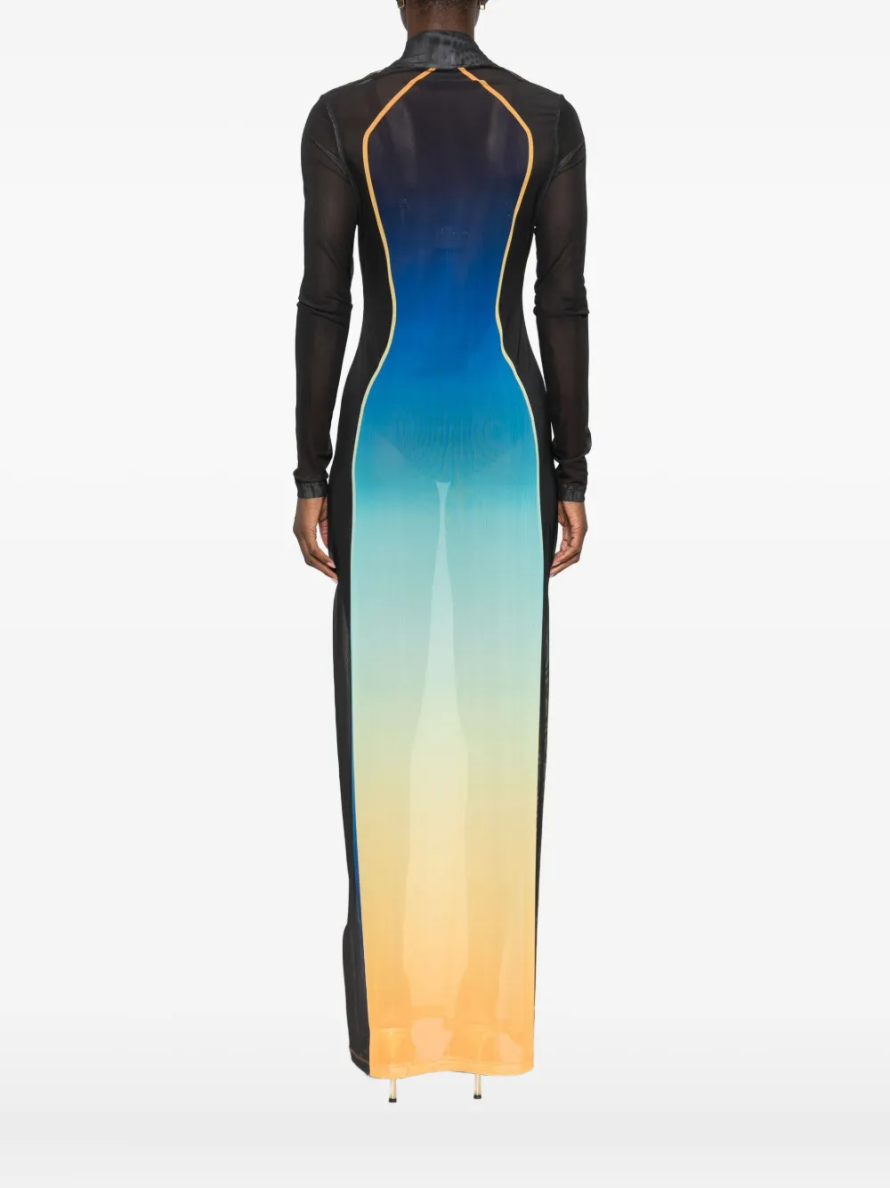 Casablanca Women Long Dress With A Gradient Effect In Multi