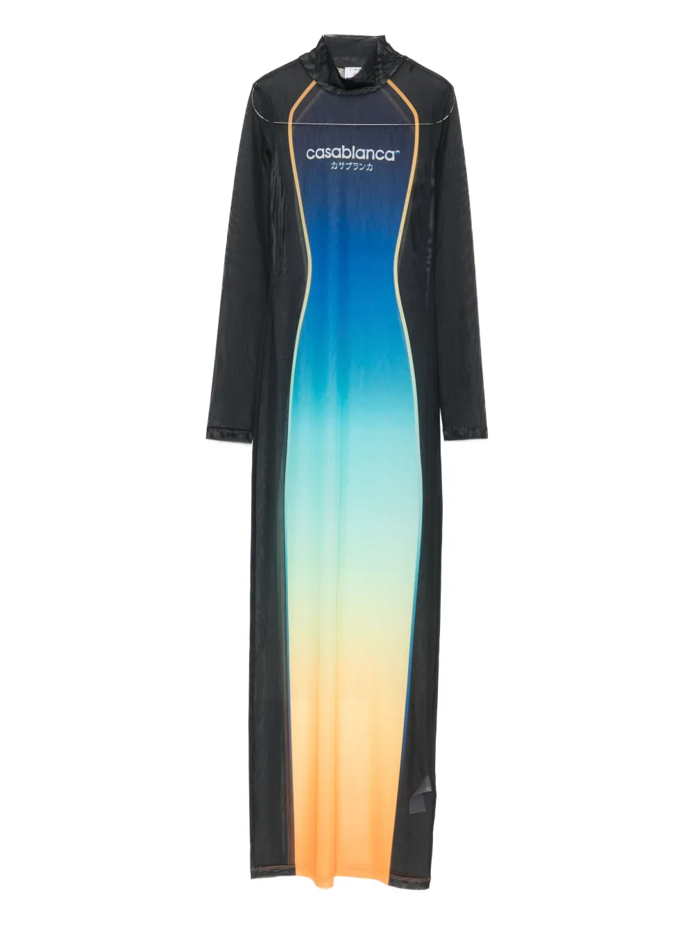 Casablanca Women Long Dress With A Gradient Effect In Multi