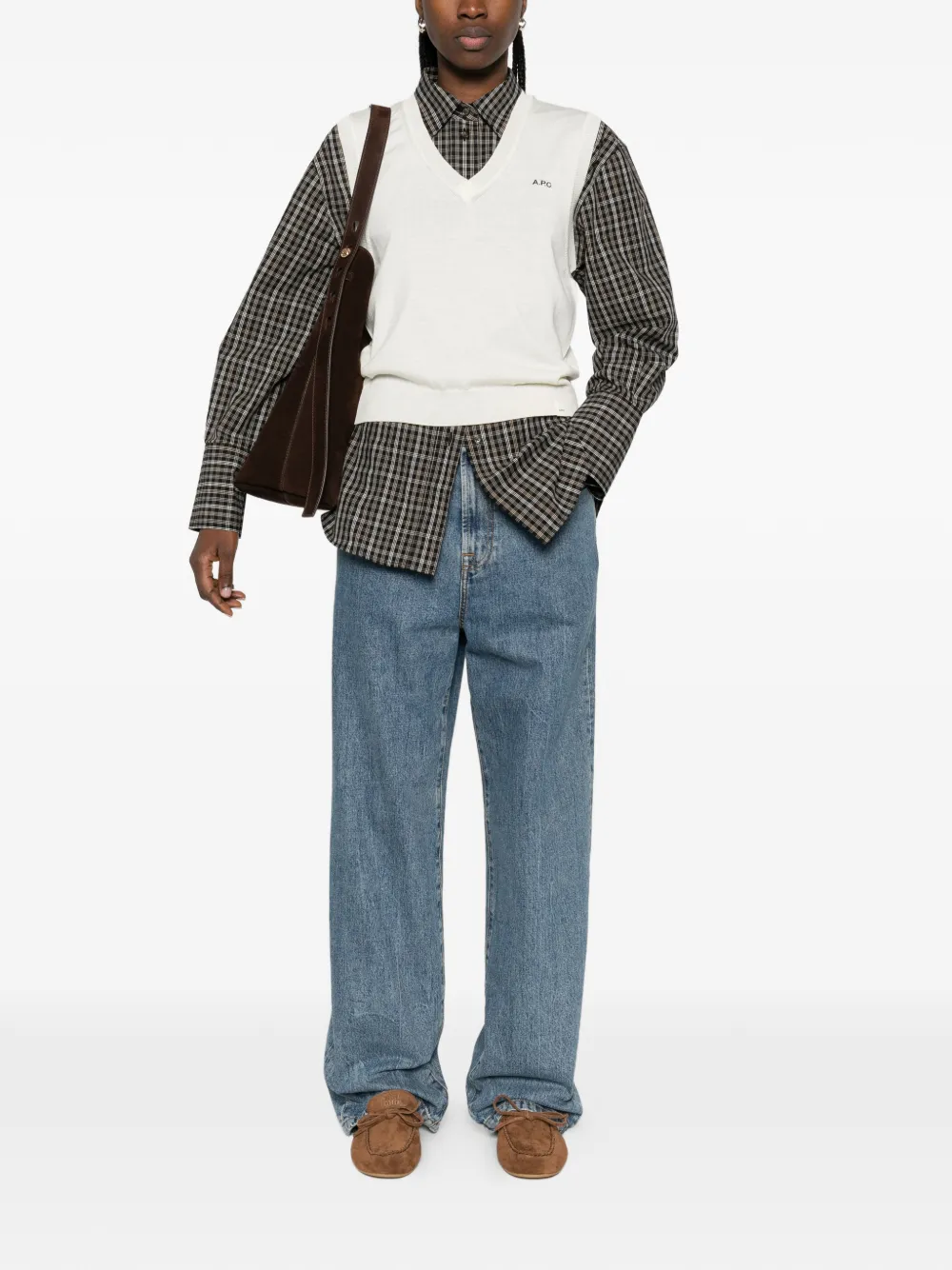 A.p.c. Logo Vest - Neutrals 