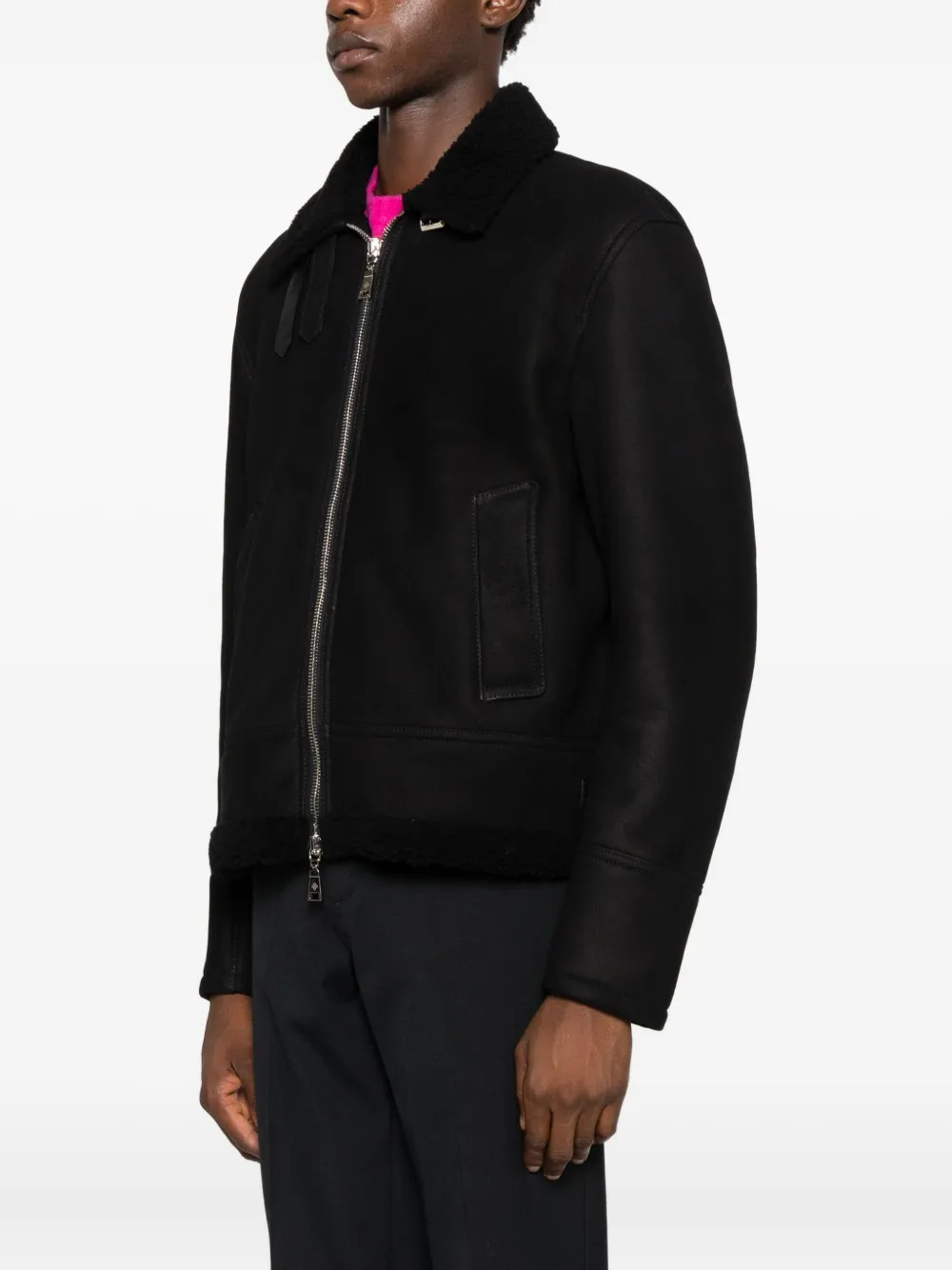 Tagliatore Bomberjack met rits Zwart