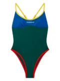 Casablanca cross-back swimsuit - Green