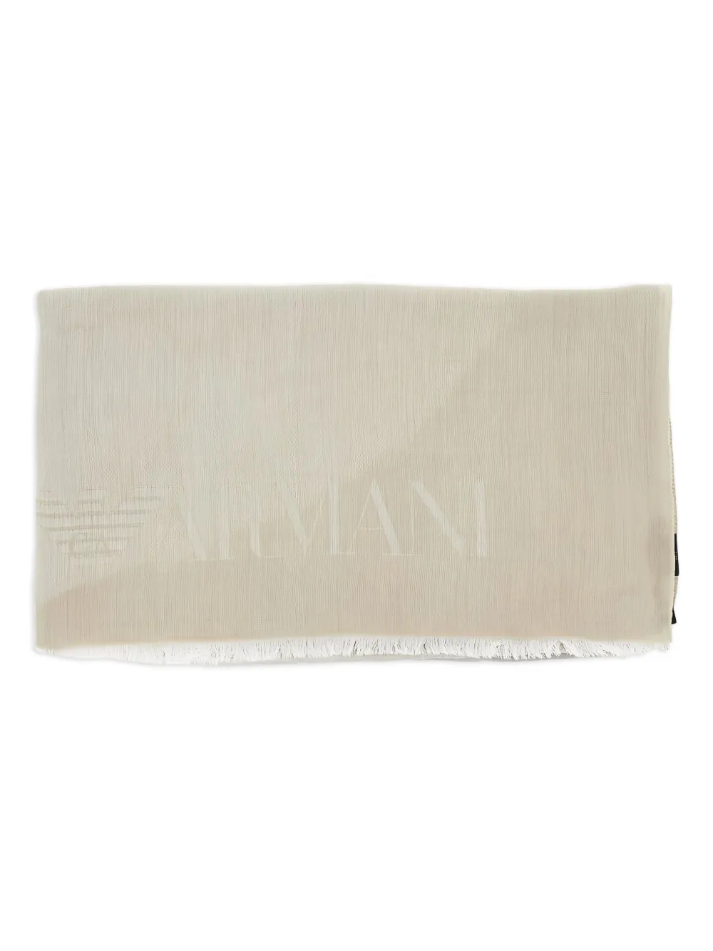 Emporio Armani Sjaal met logo-jacquard Beige