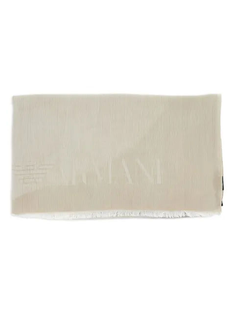 Emporio Armani وشاح جاكار بشعار الماركة