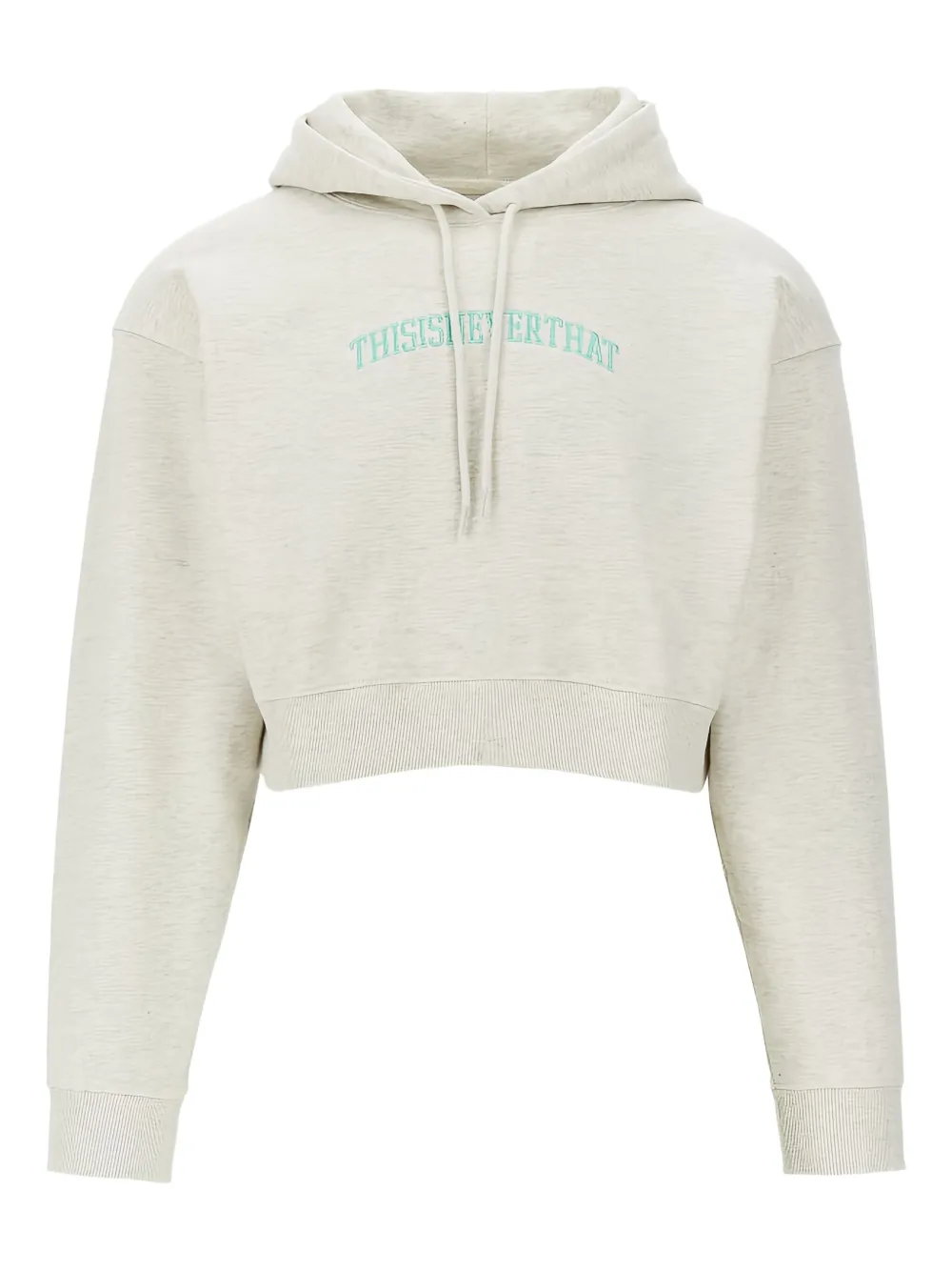 This Is Never That logo-embroidered hoodie - グレー This Is Never That logo-embroidered hoodie - グレー