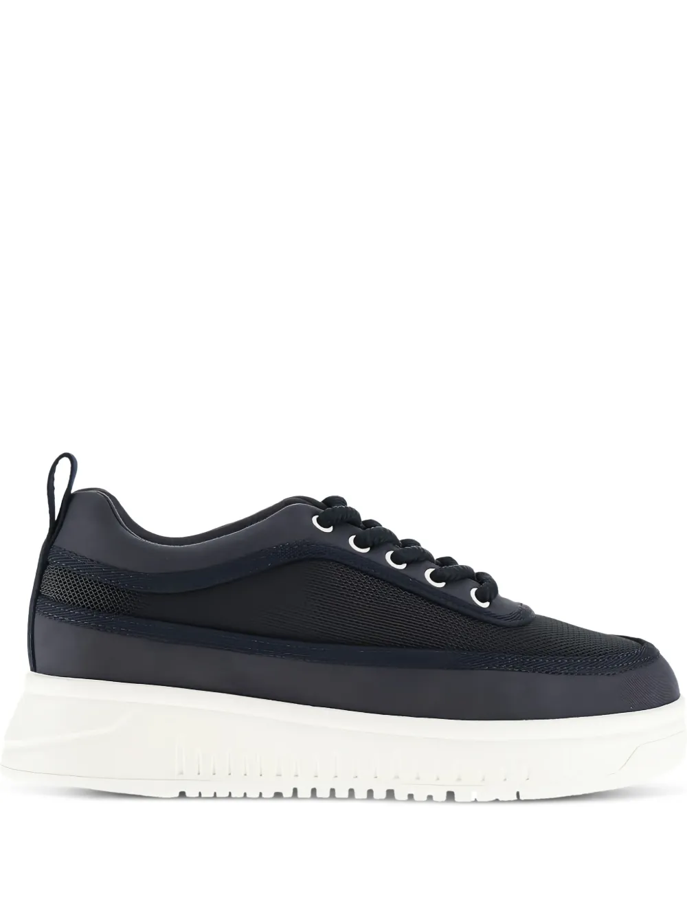 Emporio Armani knurled-sole mesh sneakers Blue