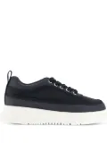 Emporio Armani knurled-sole mesh sneakers - Blue