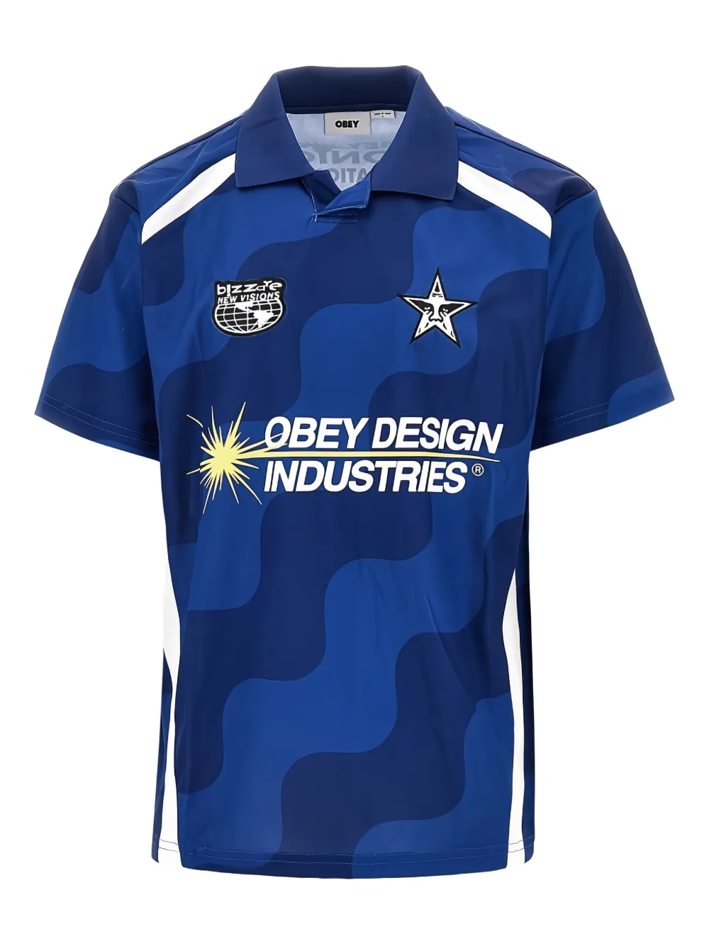 Obey short sleeve soccer jersey | Blue | Image 1