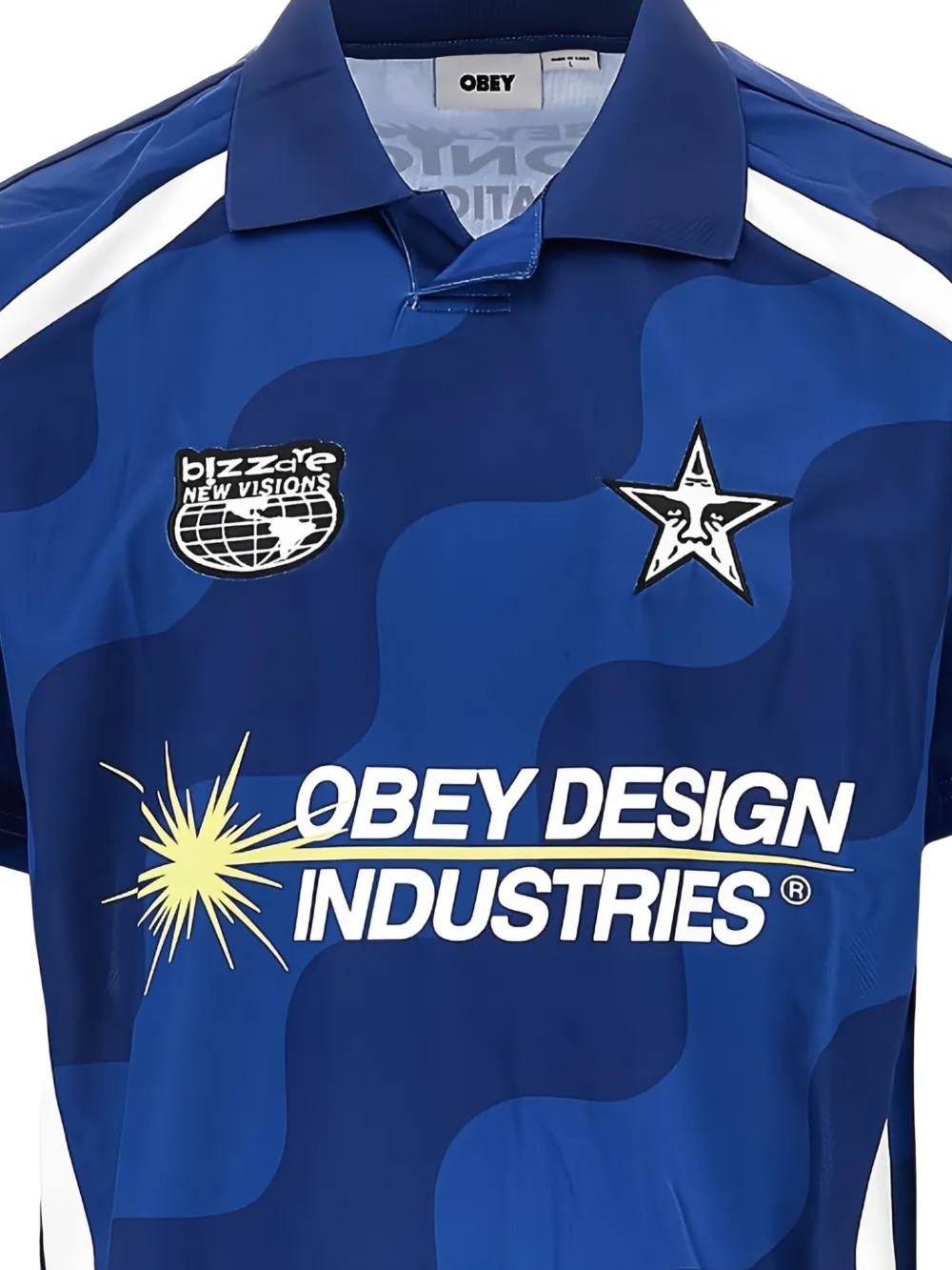 Obey Voetbalshirt met korte mouwen - Blauw