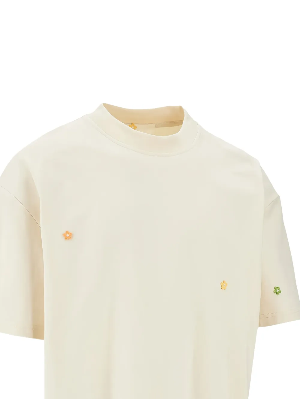 C.9.3 flower-embellished T-shirt - IVORY