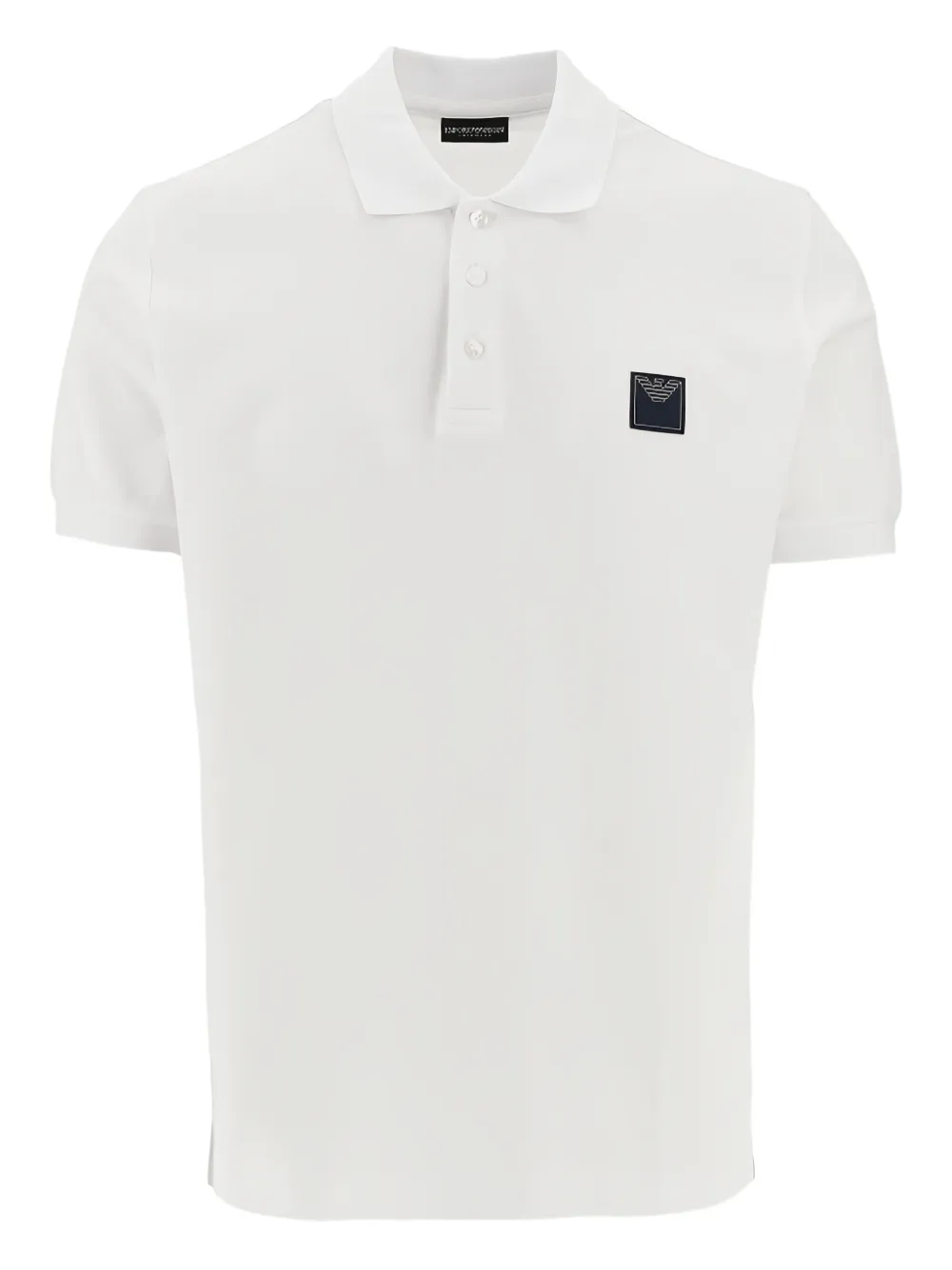 logo-patch polo shirt