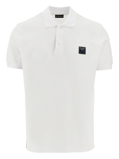 Emporio Armani logo-patch polo shirt