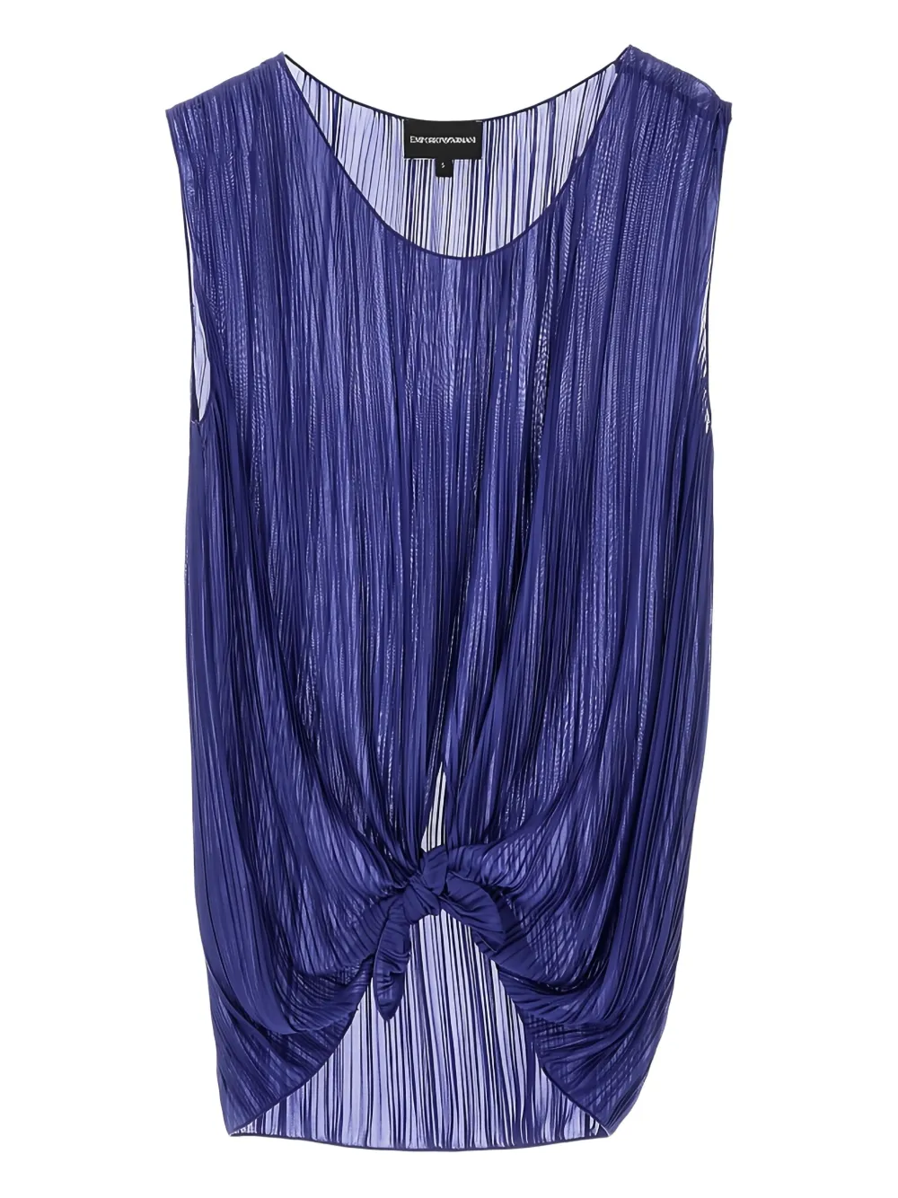 Emporio Armani plissé top | Purple | Image 1